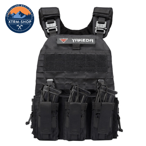 gilet tactique désert militaire vue de trois quarts