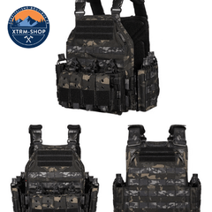 gilet tactique force spéciale coloris camo noir