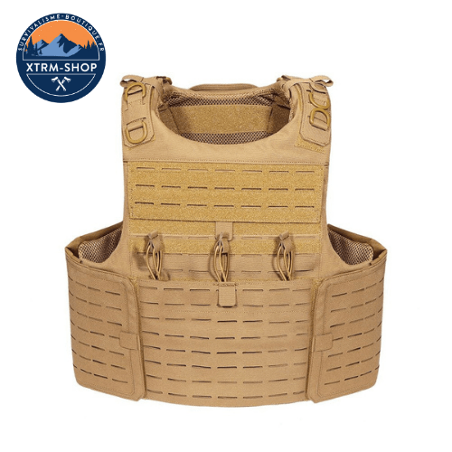 gilet tactique haute protection gros plan sur les fixations