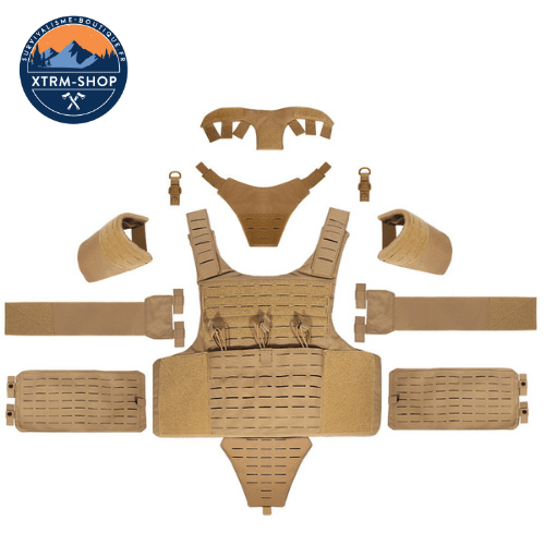 gilet tactique haute protection vue latérale