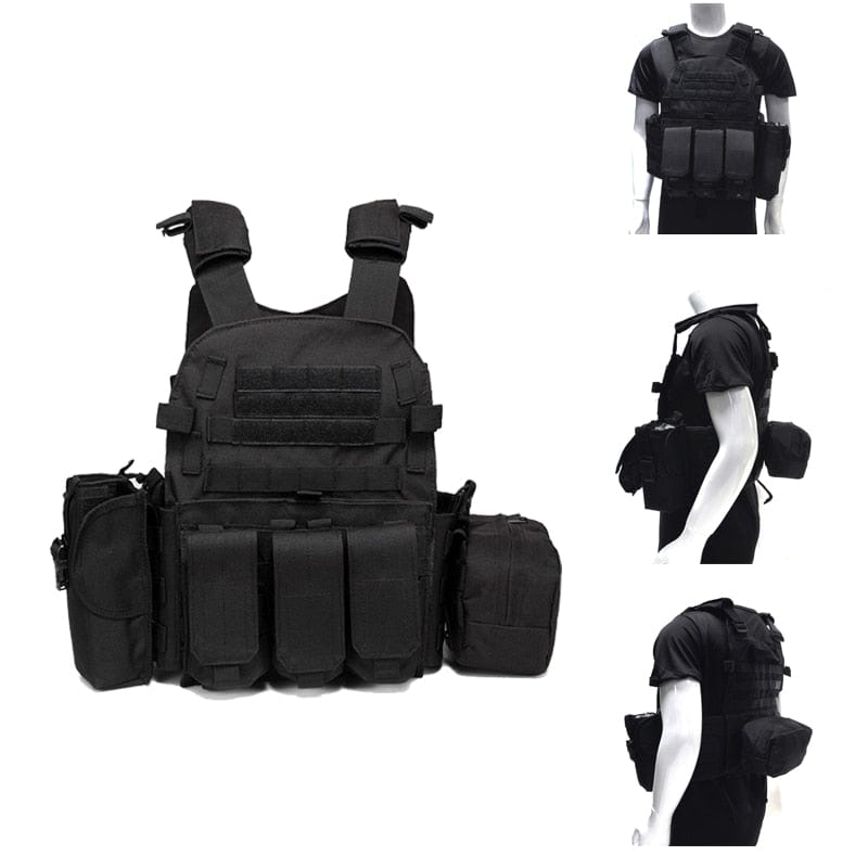 gilet tactique militaire français vue de dos