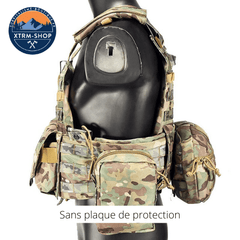 gilet tactique minimaliste vue latérale