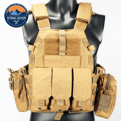 gilet tactique minimaliste coloris désert