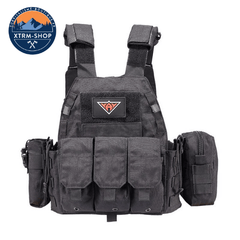gilet tactique minimaliste coloris noir