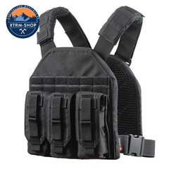 gilet tactique noir de sécurité coloris noir