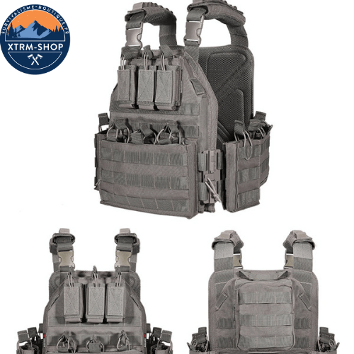 gilet tactique police coloris gris