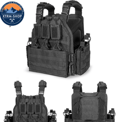 gilet tactique police coloris noir