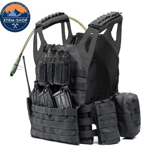 gilet tactique porte plaque vue d'ensemble