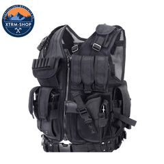 gilet tactique sans manche militaire accessoires inclus