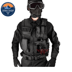 gilet tactique sans manche militaire vue latérale