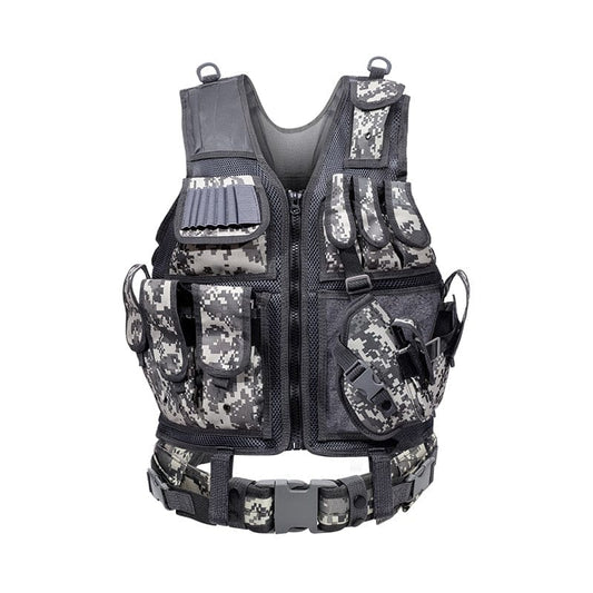 gilet tactique simple camouflage vue de face