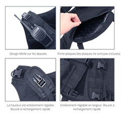 gilet tactique souple accessoires inclus