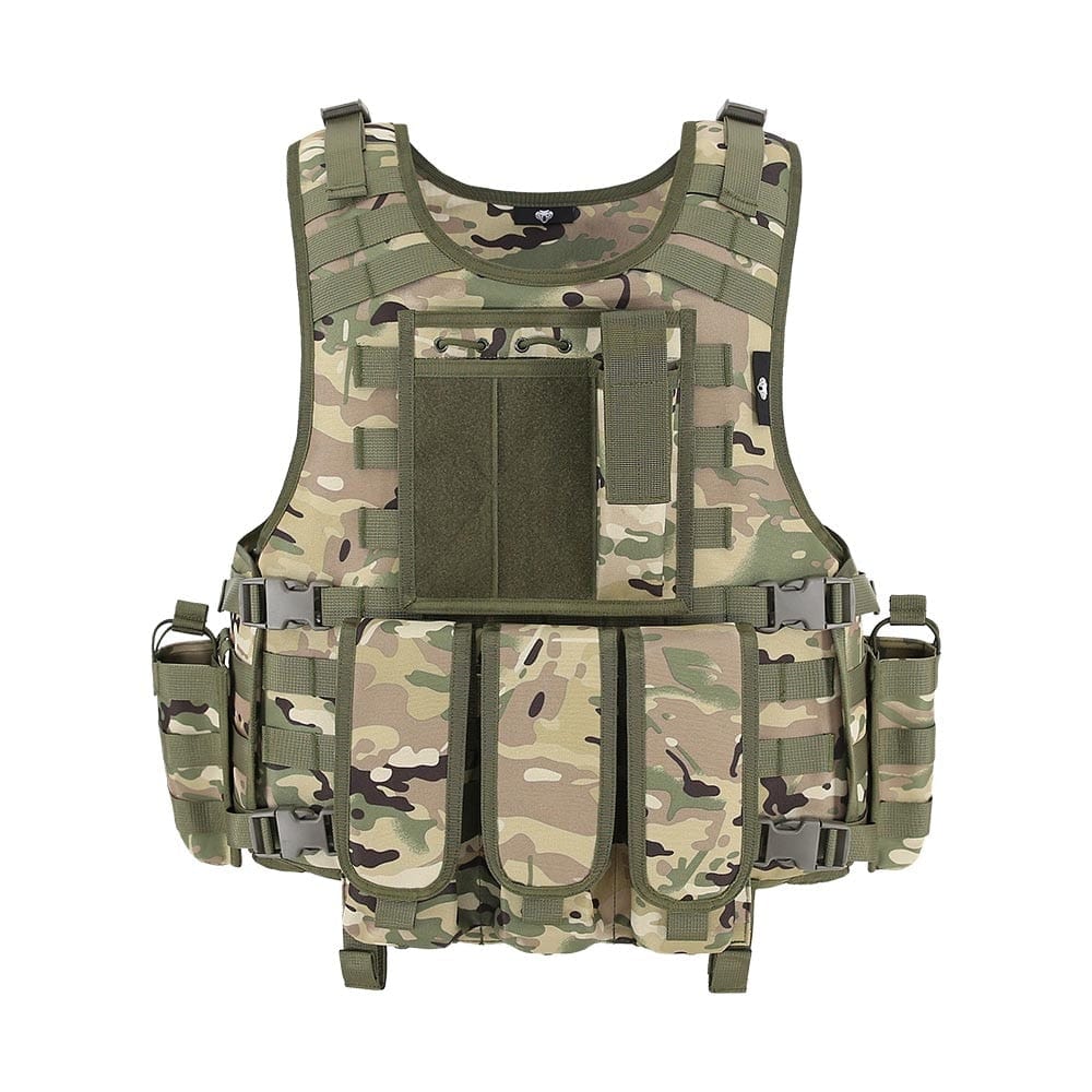 gilet tactique souple coloris camouflage taille unique