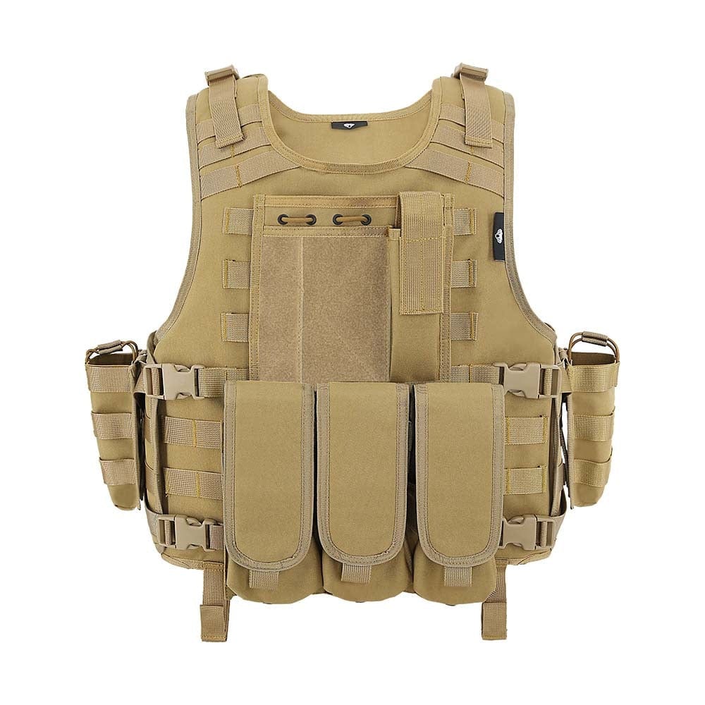 gilet tactique souple coloris tan taille unique