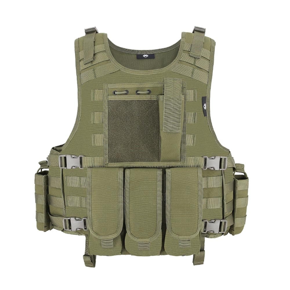 gilet tactique souple coloris vert taille unique