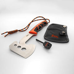 hache de survie sol stoke camp hatchet vue d'ensemble