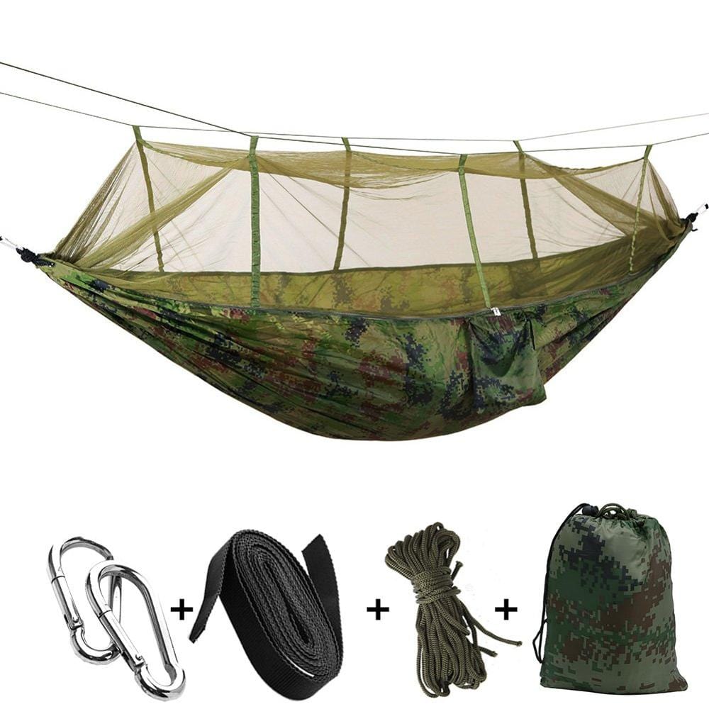 Hamac camouflage militaire vue de face