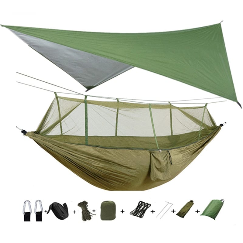 Hamac de survie anti-moustique vue de face