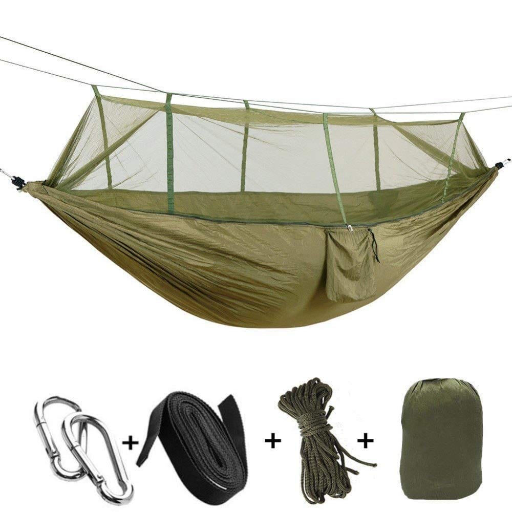 Hamac de survie anti-moustique avec moustiquaire