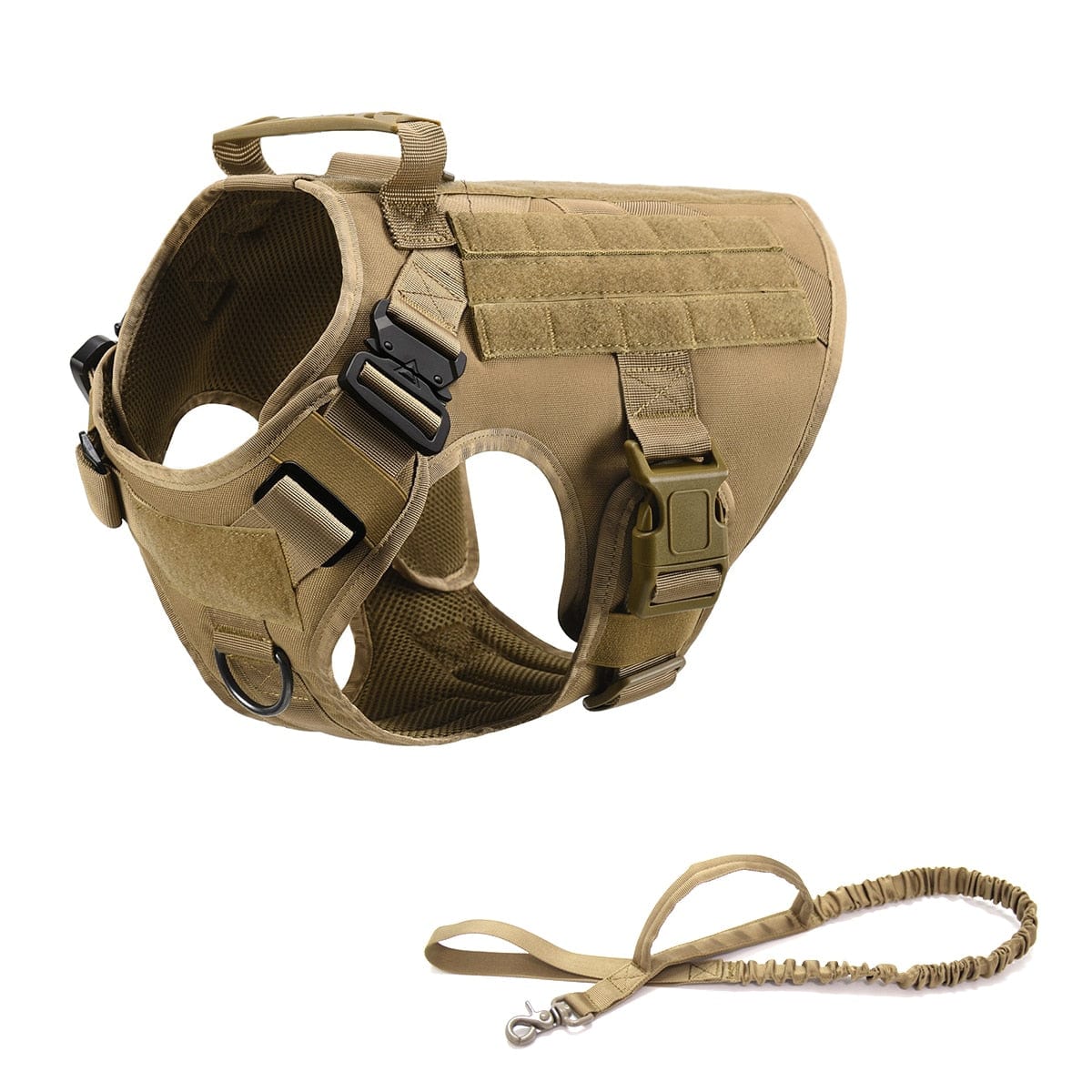 Harnais tactique chien de survie marron taille S