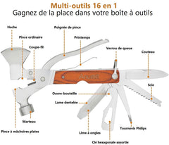 Kit de survie 14 en 1 accessoires