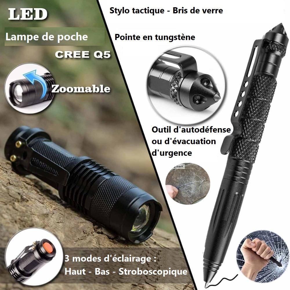 Kit de survie avancé outils multifonctions