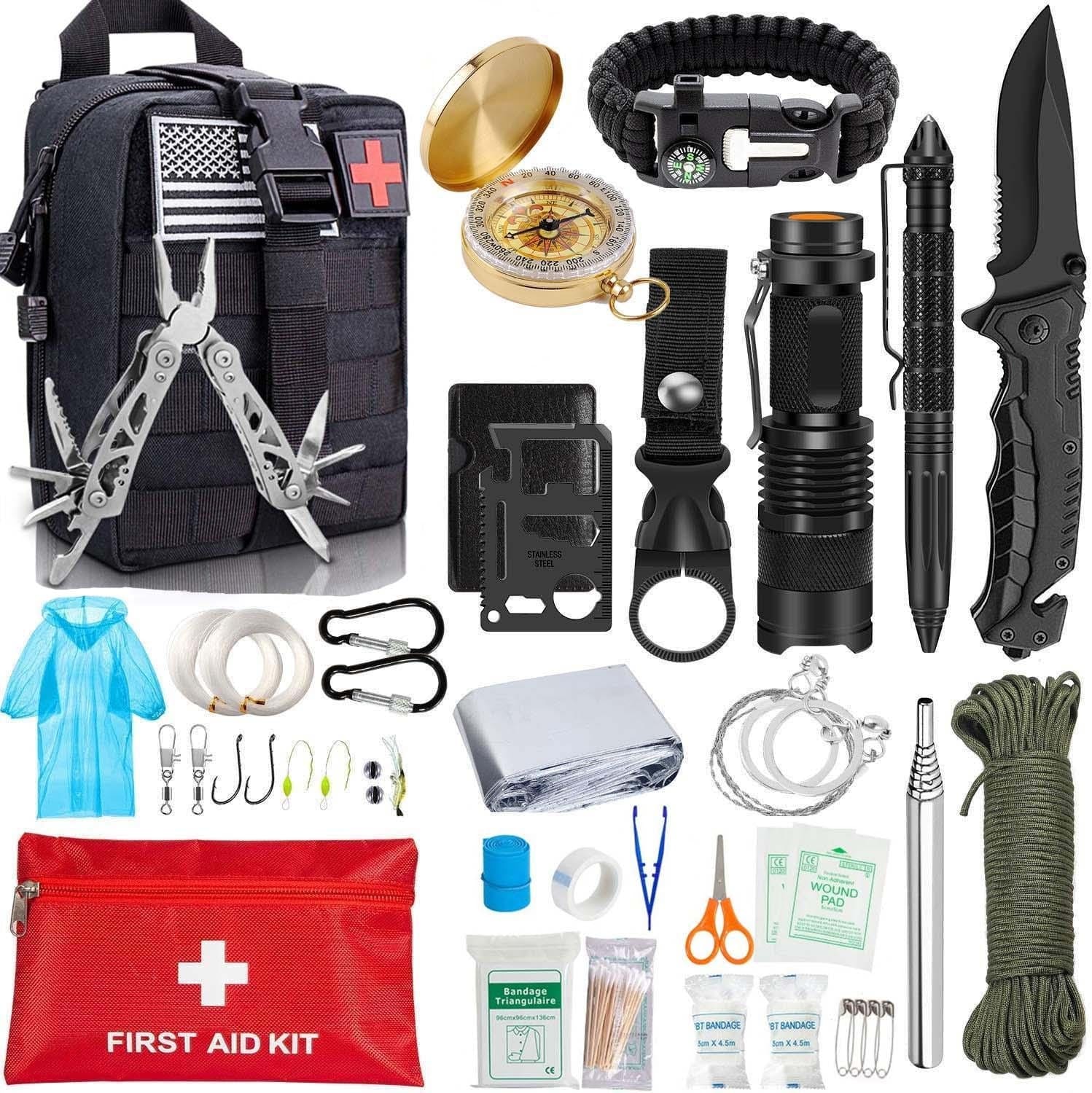 Kit de survie camping outils multifonctions
