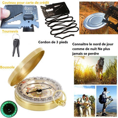 Kit de survie camo 13 en 1 accessoires