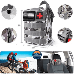 Kit de survie désert camouflage boussole