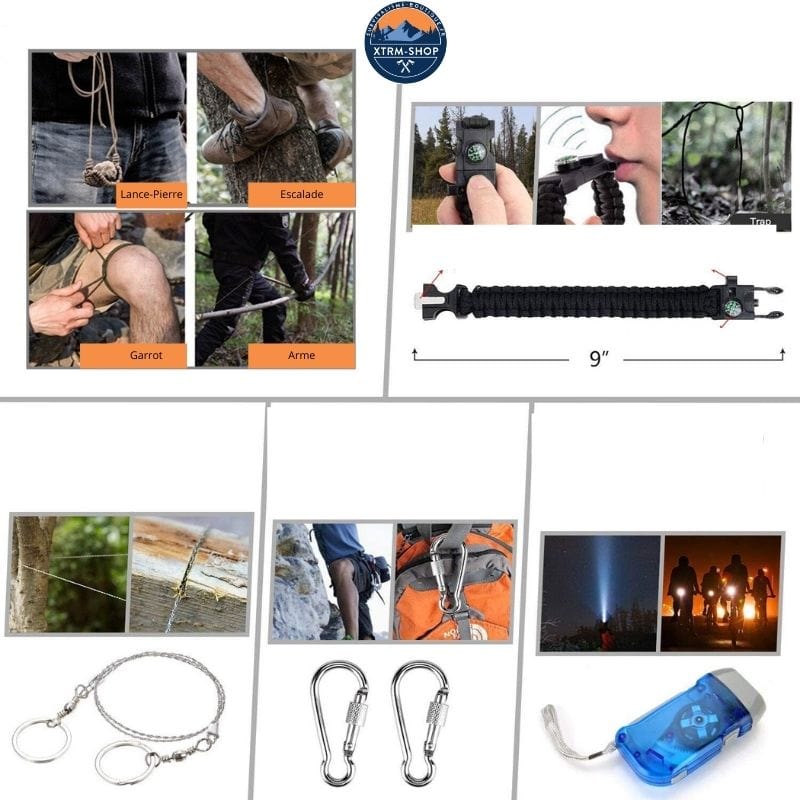 Kit de survie fin du monde équipement de navigation