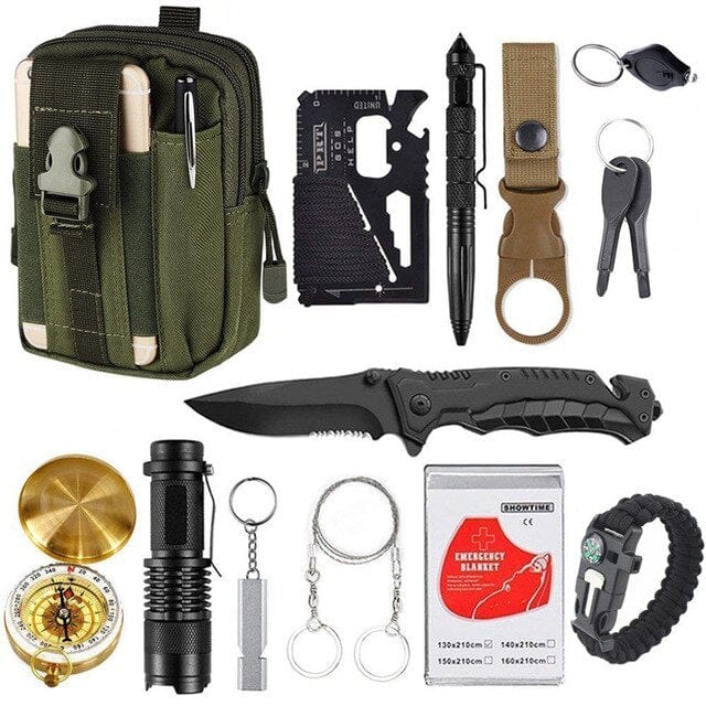 Kit de survie randonnée outils multifonctions