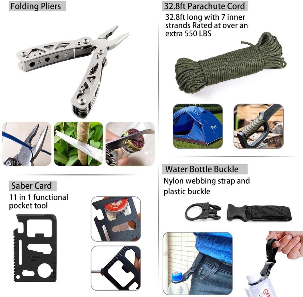 Kit de survie tactique matériel de feu