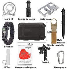 Kit de survie trekking outils multifonctions