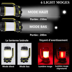lampe de randonnée 3 en 1 fonction batterie