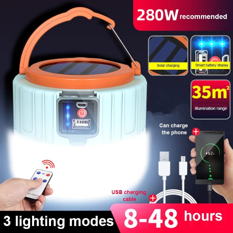 lampe de survie solaire suspendue