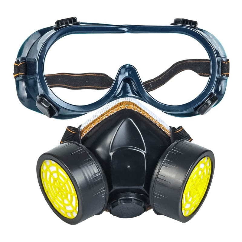 masque à gaz de survie avec lunette de protection
