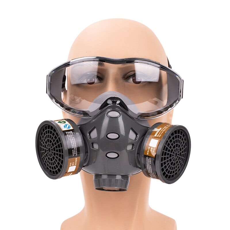 masque à gaz double filtre kit complet