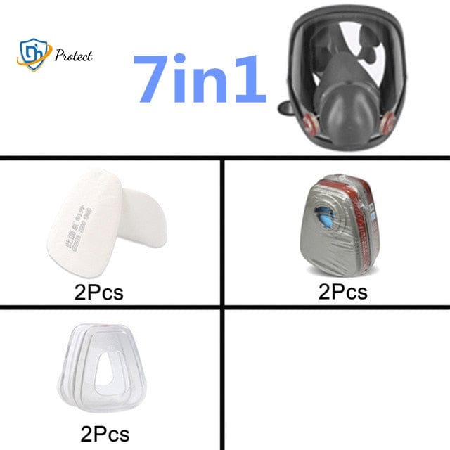 masque à gaz de protection en situation