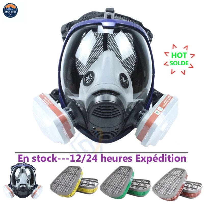 masque à gaz survivalisme porté