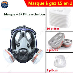 masque à gaz survivalisme kit 15 pièces vue 1
