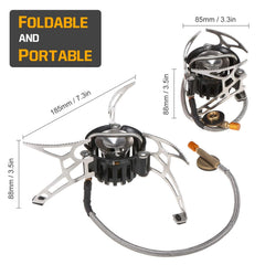 mini set de cuisson de survie casseroles empilées