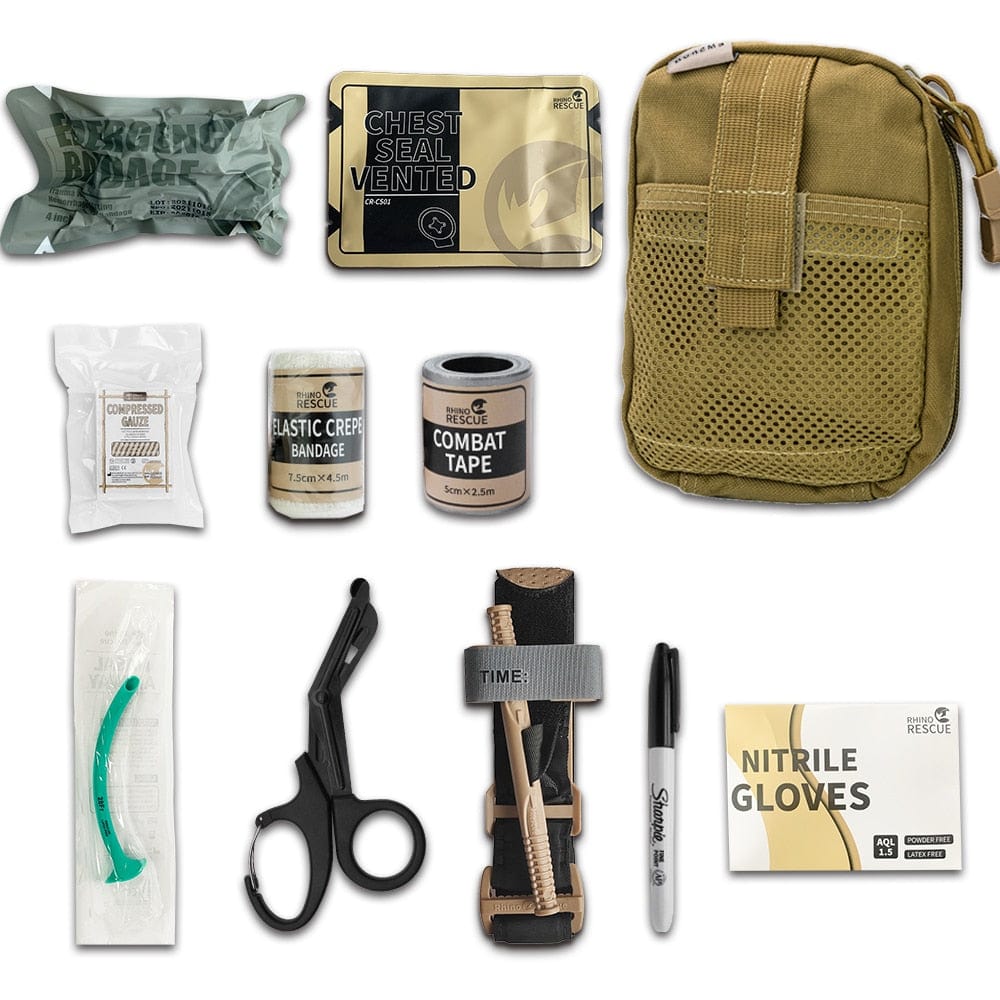 pack de premier secours tactique coloris vert