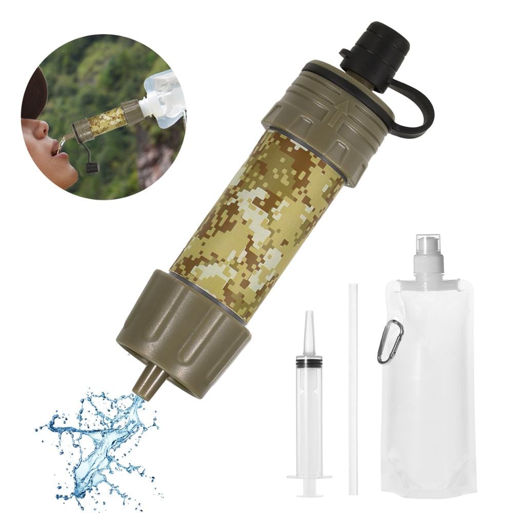 Paille filtrante eau d'urgence filtre interne