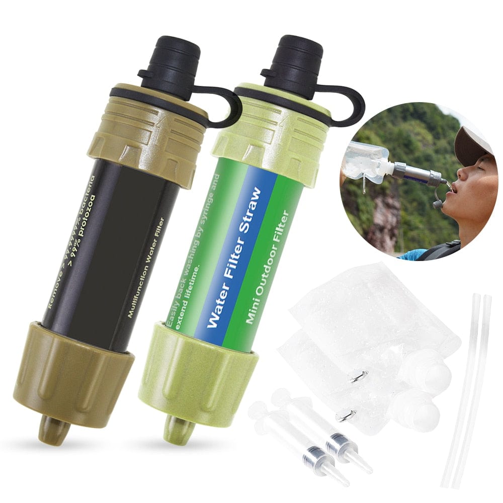 Paille filtrante eau d'urgence utilisation en rivière