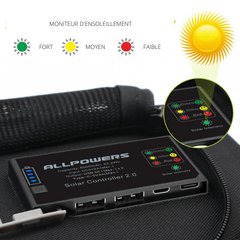 panneau solaire nomade allpowers vue d'ensemble