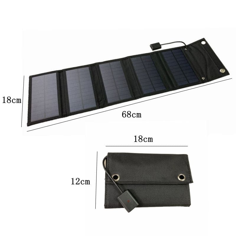 panneau solaire pour toile de tente vue d'ensemble