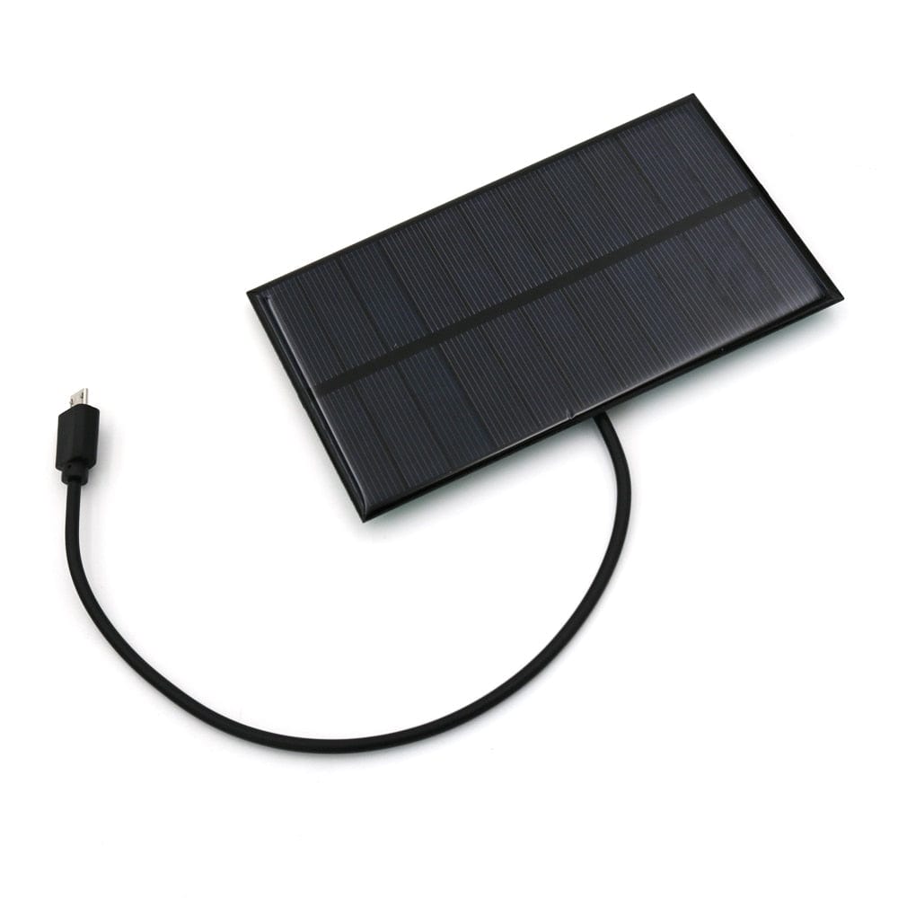 panneau solaire usb de poche modèle 5v 300ma micro usb