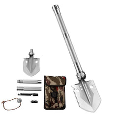 pelle de survie multifonction hx édition argentée