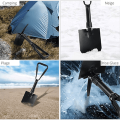 pelle de survie pliable vue d'ensemble