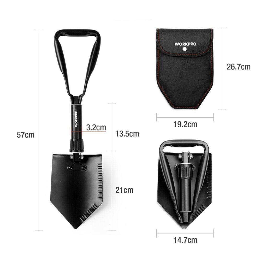 pelle multifonction survie workpro dépliée